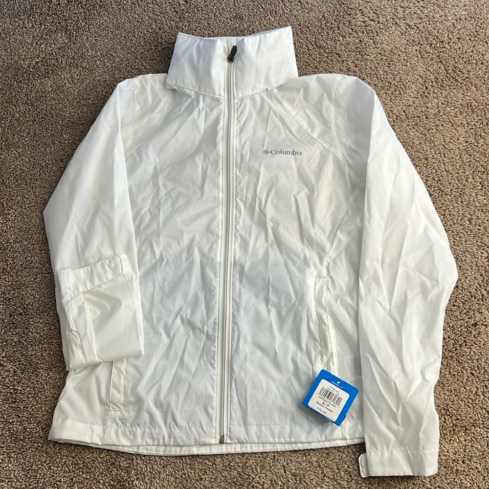 Columbia switchback rain coat and hidden hood